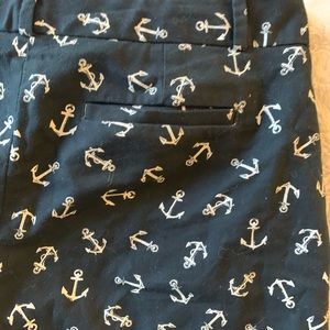 Navy Anchor Shorts (Banana Republic) - size 8 p